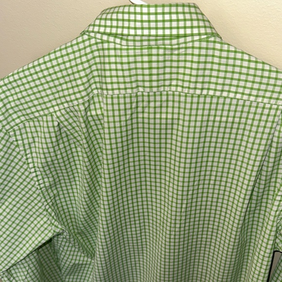 Polo Ralph Lauren Performance Shirt Mens M Green plaid Gingham Button Down - Picture 7 of 7